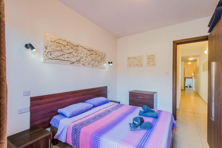 Bedroom 2, Blue Harbour 1 by Getaways Malta, Saint Paul's Bay