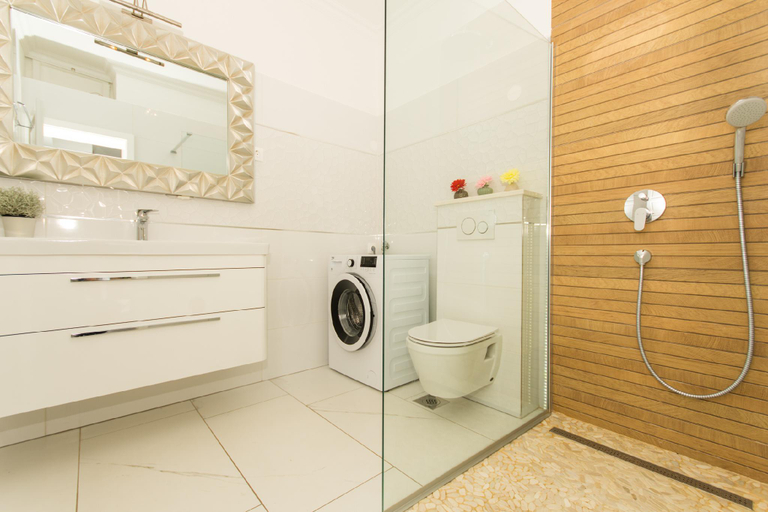 Bathroom 2, apartment with amazing sea view, Trogir