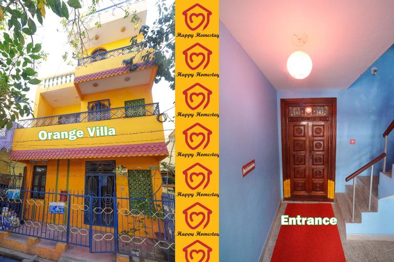 Happy Orange Villa (3 BHK) @ White Town, Puducherry