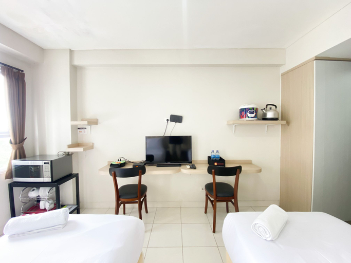 Bedroom 2, Comfort and Homey Studio Room (No Kitchen) Elvis Tower Apartment By Travelio, Cikarang