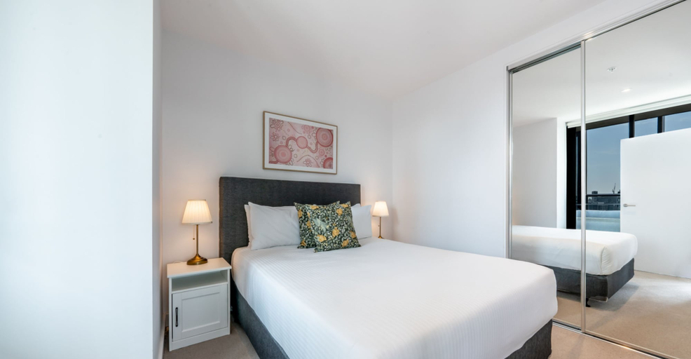 Bedroom 4, Melbourne Private Apartments - Collins Wharf Waterfront, Docklands, Melbourne
