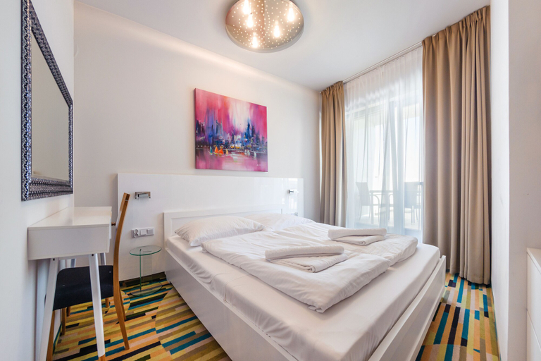 Bedroom 2, Apartamenty Sun & Snow w obiekcie Baltic Park Molo, Świnoujście