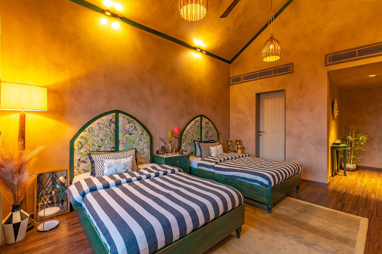 Bedroom 3, Noah's Ark by StayVista - Hillside Villa, Jaipur