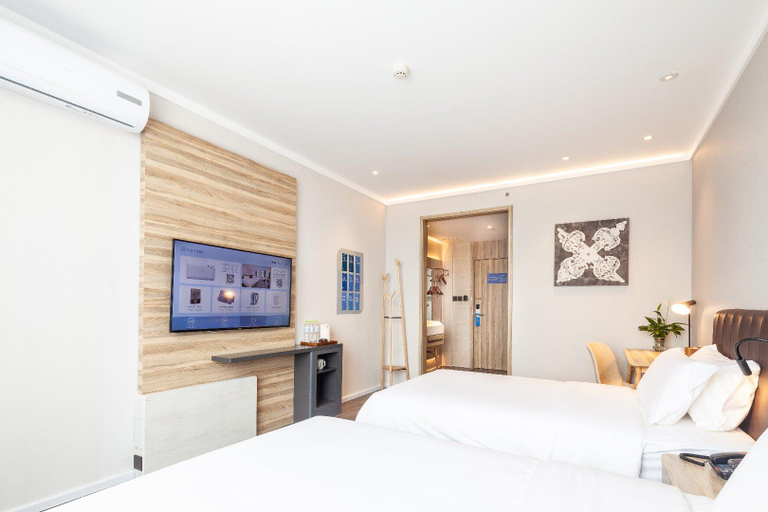 Bedroom 2, Hanting Premium Hotel Qingdao Ocean University of China, Qingdao
