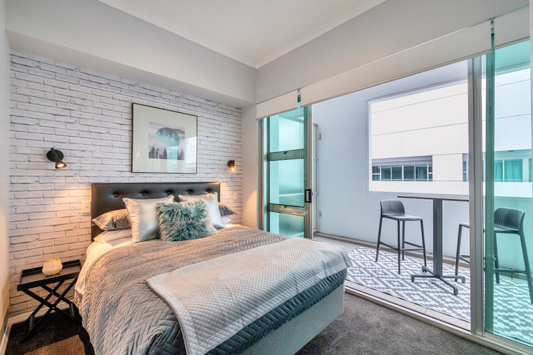 Bedroom 2, Princes Wharf Boutique Apartment, Waitakere