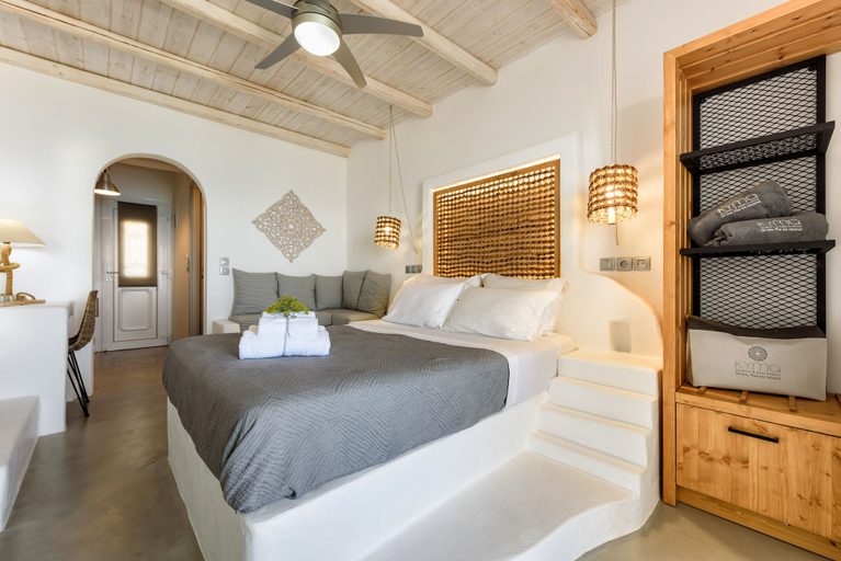 Bedroom 4, Blue Waves Suites & Apartments To Kyma, South Aegean