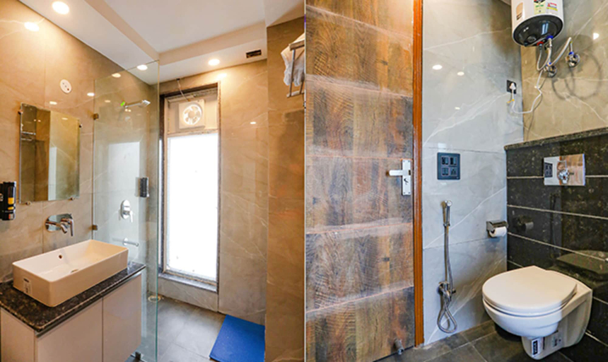 Bathroom 3, FabHotel F9 Noida Sector 27, Gautam Buddha Nagar