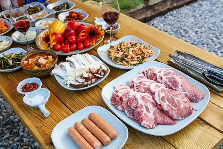 Food & Drinks 3, Jeongseon Firefly Red Clay pension, Jeongseon