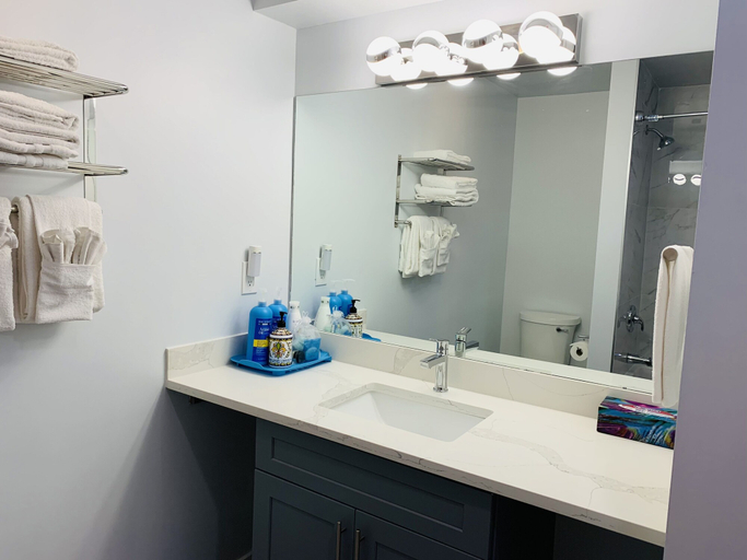 Bathroom 3, A Lovely Studio with Full Kitchen & AC, Division No. 15