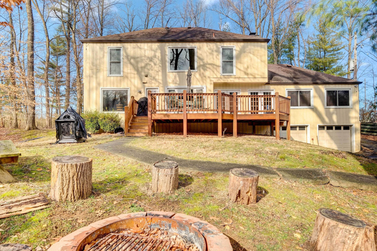 Exterior & Views 1, Louisville Area Home: Deck, Fire Pit, Creek!, Jefferson