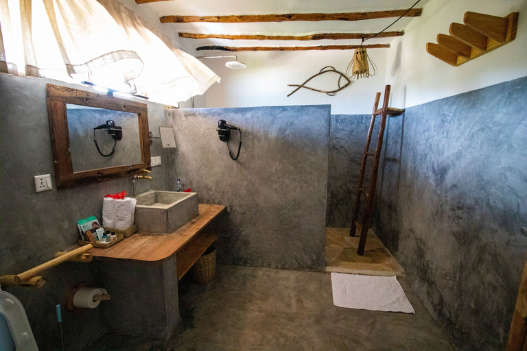 Bathroom 5, Nest Style Beach Hotel Zanzibar, Kusini
