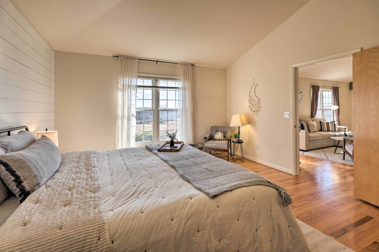 Bedroom 3, Pet-Friendly Cottage with Game Room and Fire Pit!, Madison