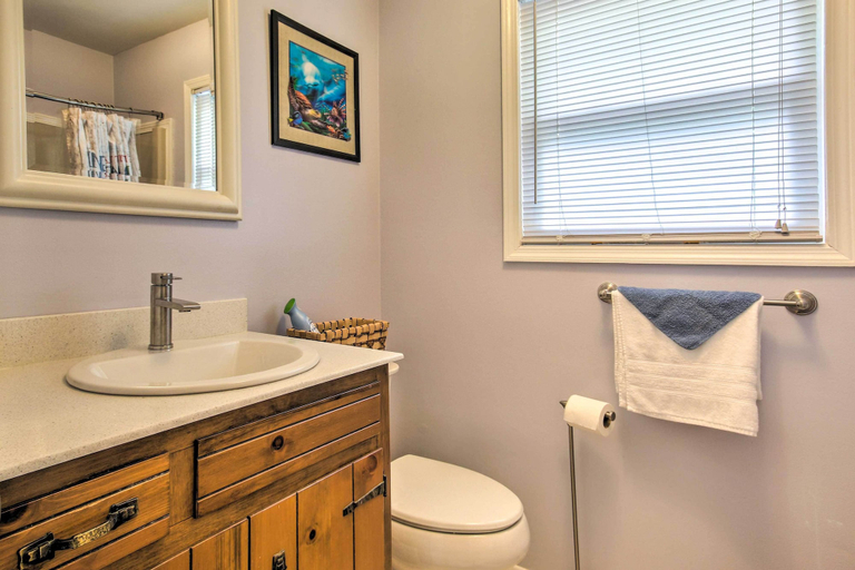 Bathroom 4, Lakeside Haven w/ Private Dock: Fish & Swim!, Abbeville