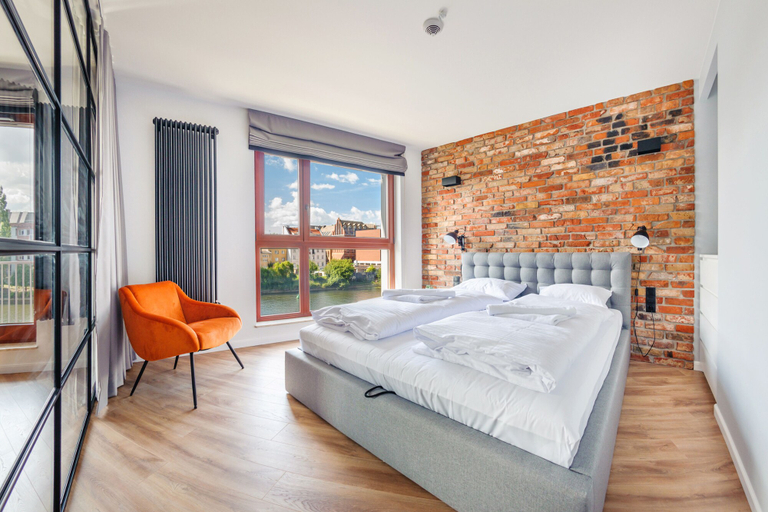 Bedroom, Apartamenty Sun & Snow Waterlane Island, Gdańsk City