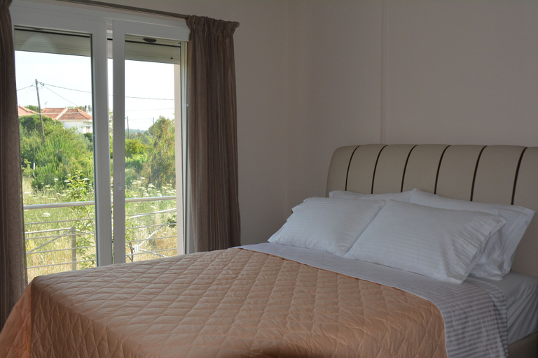 Bedroom 3, Palaiologou Panorama Apartments, North Aegean