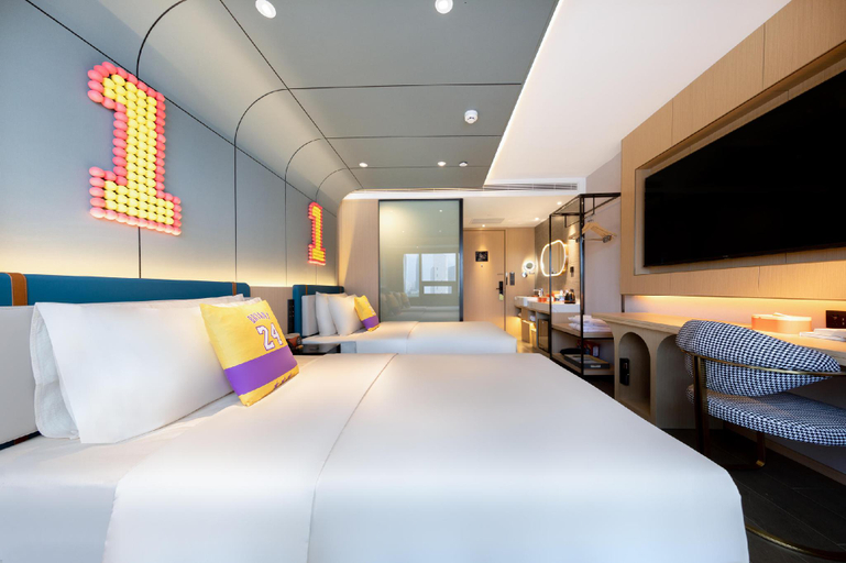 Bedroom 2, Atour X Hotel Ji'nan Quancheng Plaza Baotuquan, Jinan