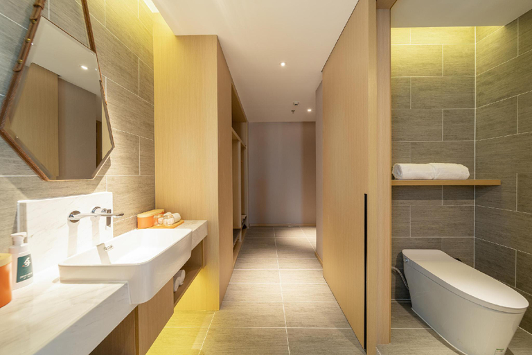 Bathroom 4, Atour Hotel Dalian North Railway Station Hua‘nan Plaza, Dalian