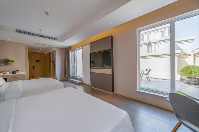 Bedroom 2, Atour Hotel Dalian North Railway Station Hua‘nan Plaza, Dalian
