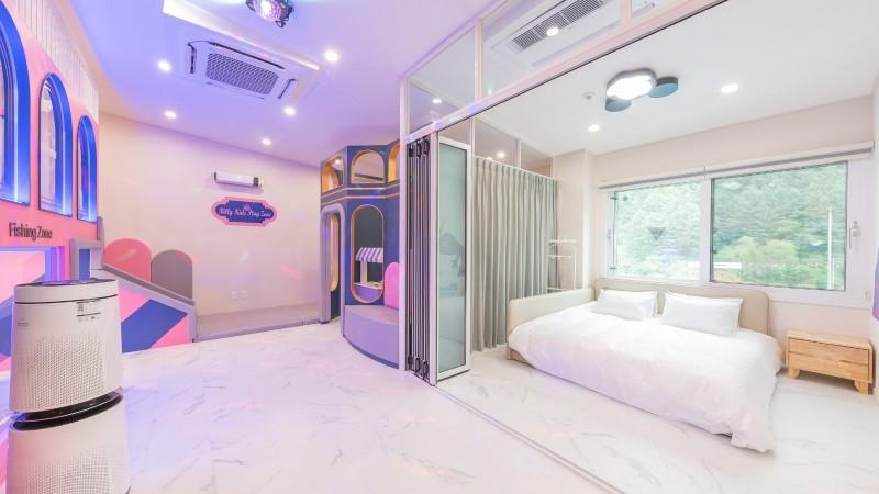 Bedroom 3, Yangpyeong Billy Kids Pool Villa (newly built in August 21), Yangpyeong