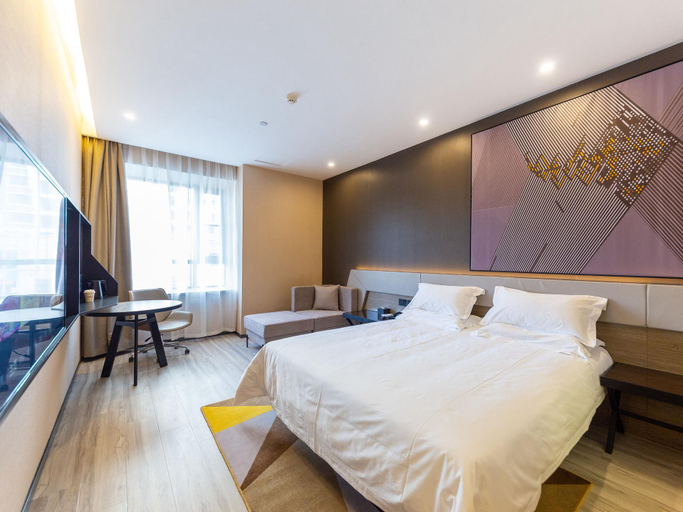 Bedroom 3, IU Hotel Lanzhou West Terminal Station Zhongtianjian Square, Linxia Hui