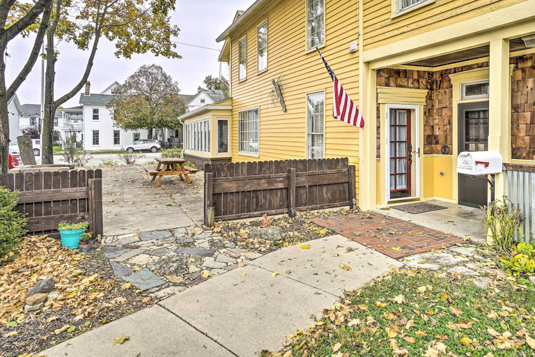 Exterior & Views 1, Historic Troy Home Close to Shops w/ Fire Pit, Troy