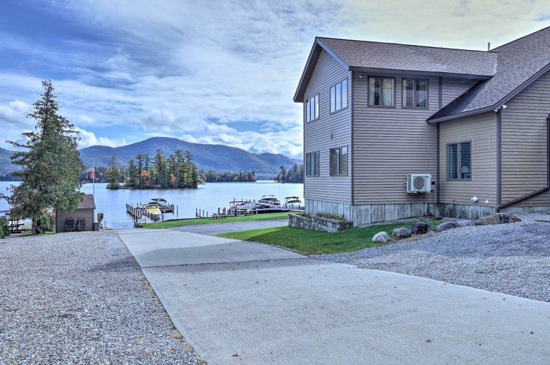 Exterior & Views 2, Lakefront Adirondacks Home: Fish, Hike, Ski!, Warren