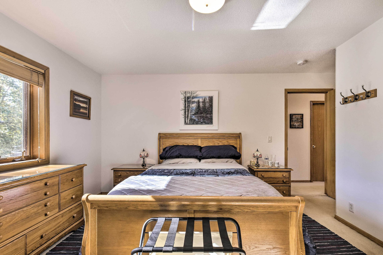 Bedroom 2, Elcho Escape w/ Private Dock on Post Lake!, Langlade