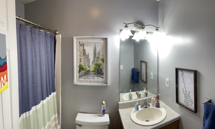 Bathroom 2, Bed and breakfast, Carroll
