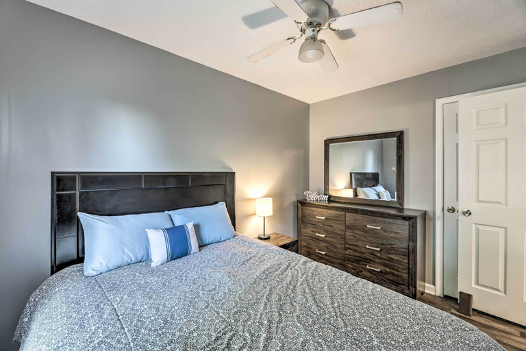 Bedroom 3, Classic Murfreesboro Home w/ Grill & Yard!, Rutherford