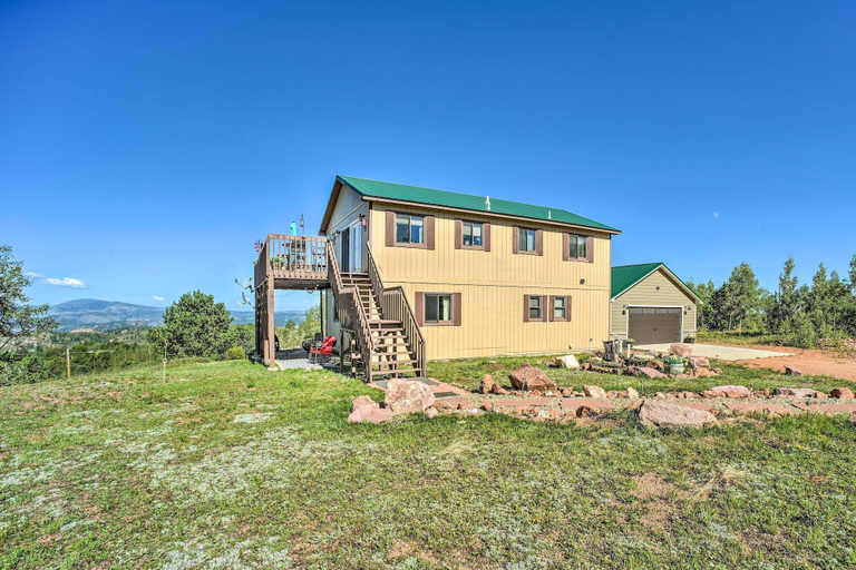 Exterior & Views 2, Cozy Mountain Cabin w/ Panoramic Mtn Views!, Teller