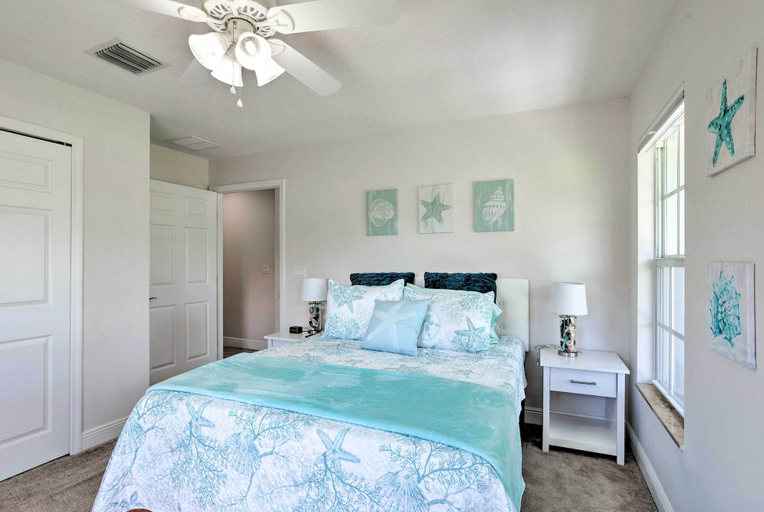Bedroom 3, Private Pool & Steps to Ocean: Island Beach House!, Saint Lucie
