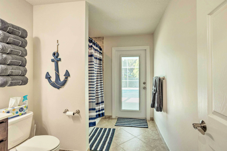 Bathroom 4, Private Pool & Steps to Ocean: Island Beach House!, Saint Lucie
