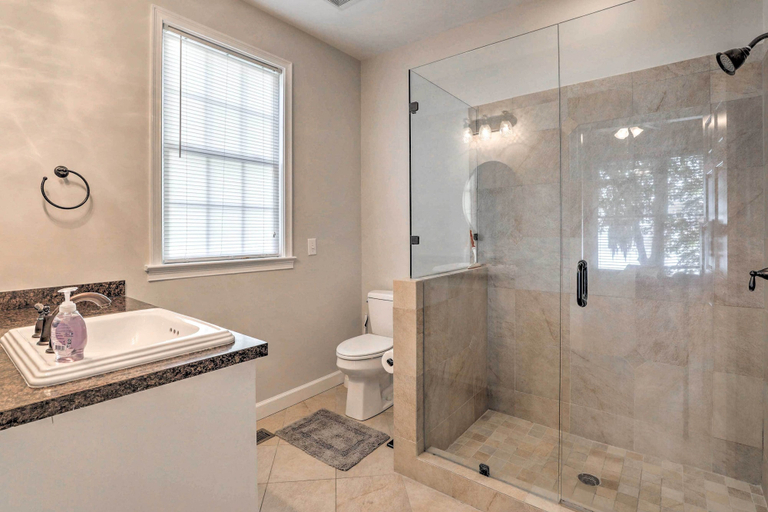 Bathroom 3, Lakefront Retreat w/ Game Room & Private Dock!, Berkeley