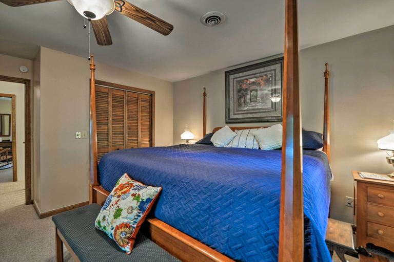 Bedroom 3, Waterfront Lake Barkley Home w/ Deck & Fire Pit!, Trigg