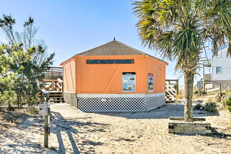 Exterior & Views 2, Oak Island Home w/ Pool: Walk to Long Beach!, Brunswick