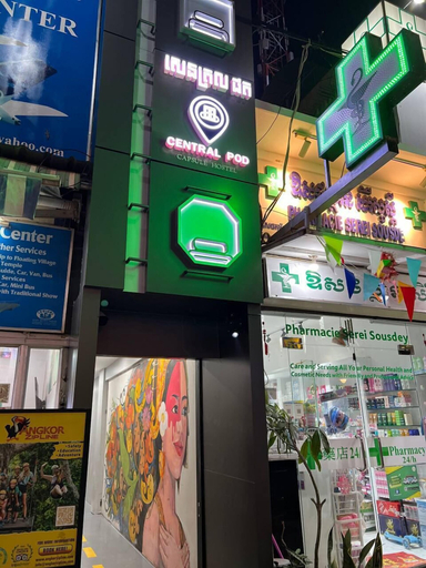 Exterior & Views, Central Pod Capsule Hostel, Siem Reap