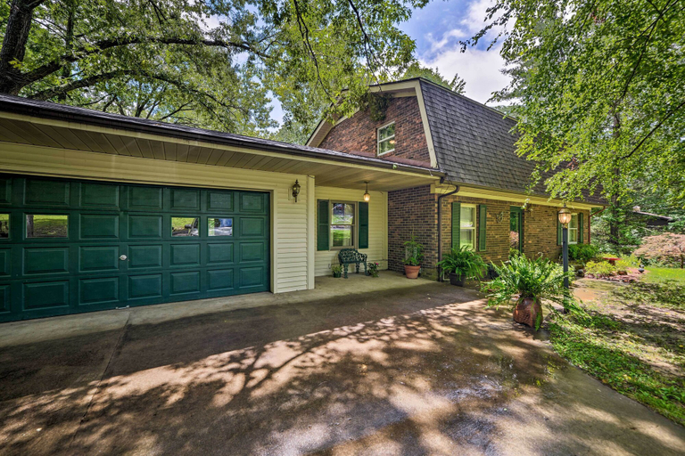 Exterior & Views 2, Waterfront Lake Barkley Home w/ Deck & Fire Pit!, Trigg