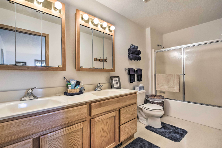 Bathroom 3, Elcho Escape w/ Private Dock on Post Lake!, Langlade