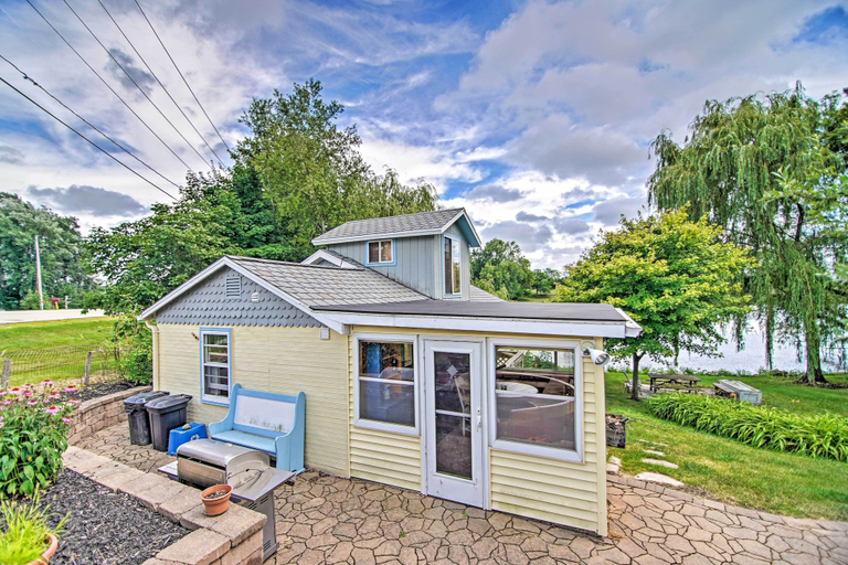 Exterior & Views 2, Horicon Riverfront Retreat with Deck, Dock and Patio, Dodge