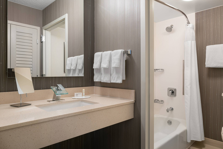 Bathroom 5, Courtyard by Marriott Las Vegas Convention Center, Clark
