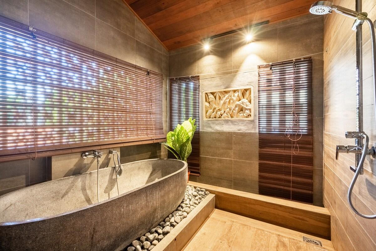 Bathroom 5, Samaya Villa, Balinese 4bedrooms with Private Pool, Malacca City