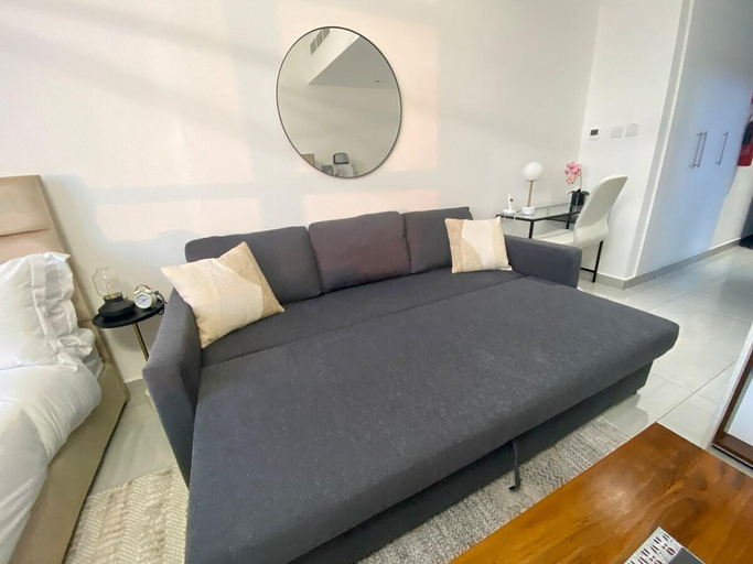 Bedroom, Cozy Studio Apartment in O2 Residential Tower JVC, Dubai