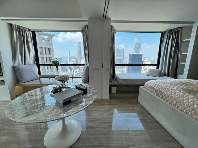 Bedroom 3, Luxury Penthouse w/ Panoramic view Private Rooftop, Hong Kong Island