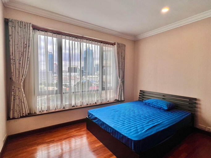 Bedroom 1, City view, 2BR+Kitchen, Sathorn, Bang Rak