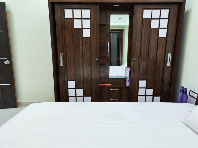 Bedroom 2, One BHK AC Service Apartment 202, Pune