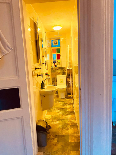 Bathroom, Historical@High Ceiling@Hearth of Old City Taksim, Beyoğlu