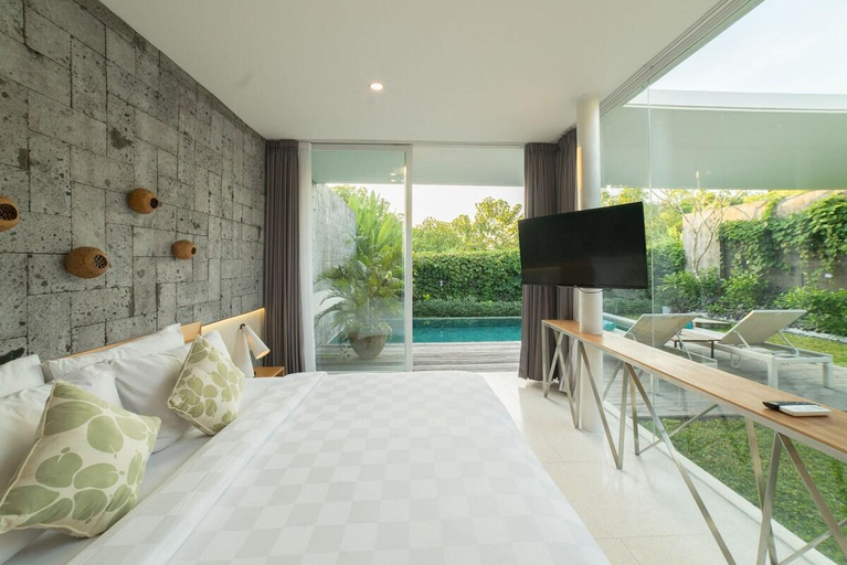 Bedroom, Serene Escape 2BR with Garden Villa in Uluwatu, Badung