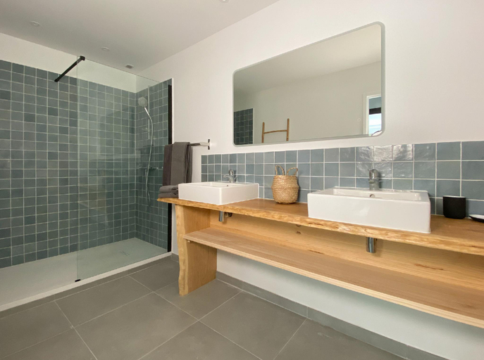 Bathroom 2, Appartement Oceane - Villas Lake and Sea, Landes