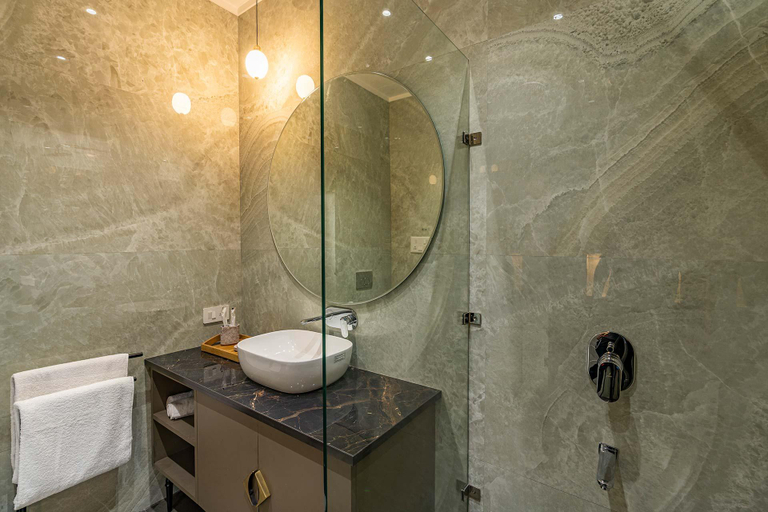 Bathroom 2, D’Amour by VEO - Part of StayVista, Amritsar