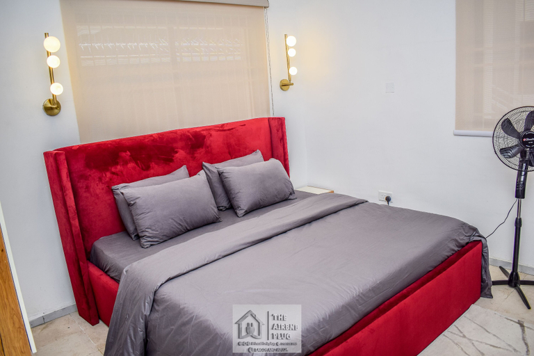 Bedroom 2, Stunning 1-bed Apartment in Lekki Phase 1, Eti-Osa